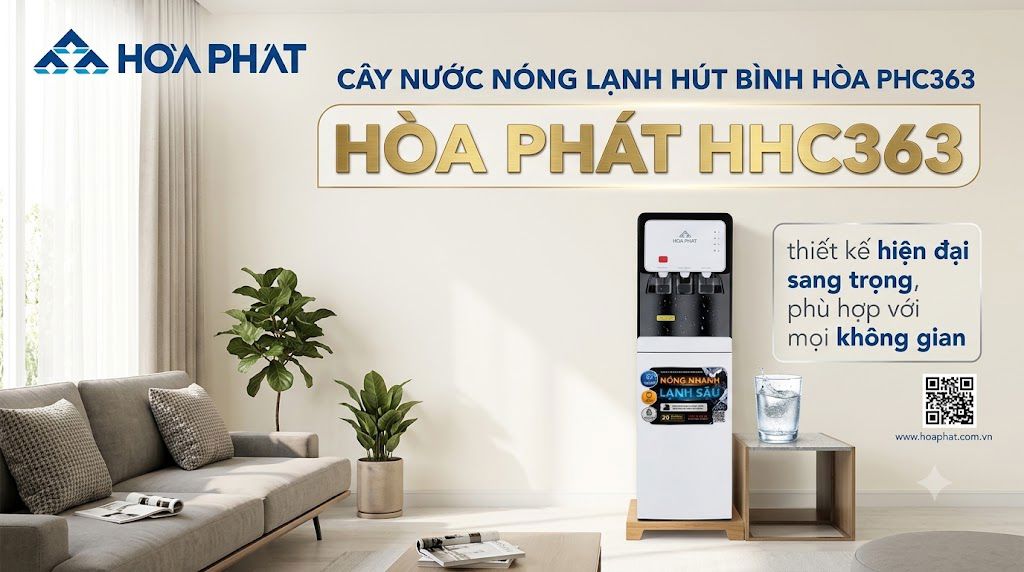 Cây nước nóng lạnh hòa phát hhc363
